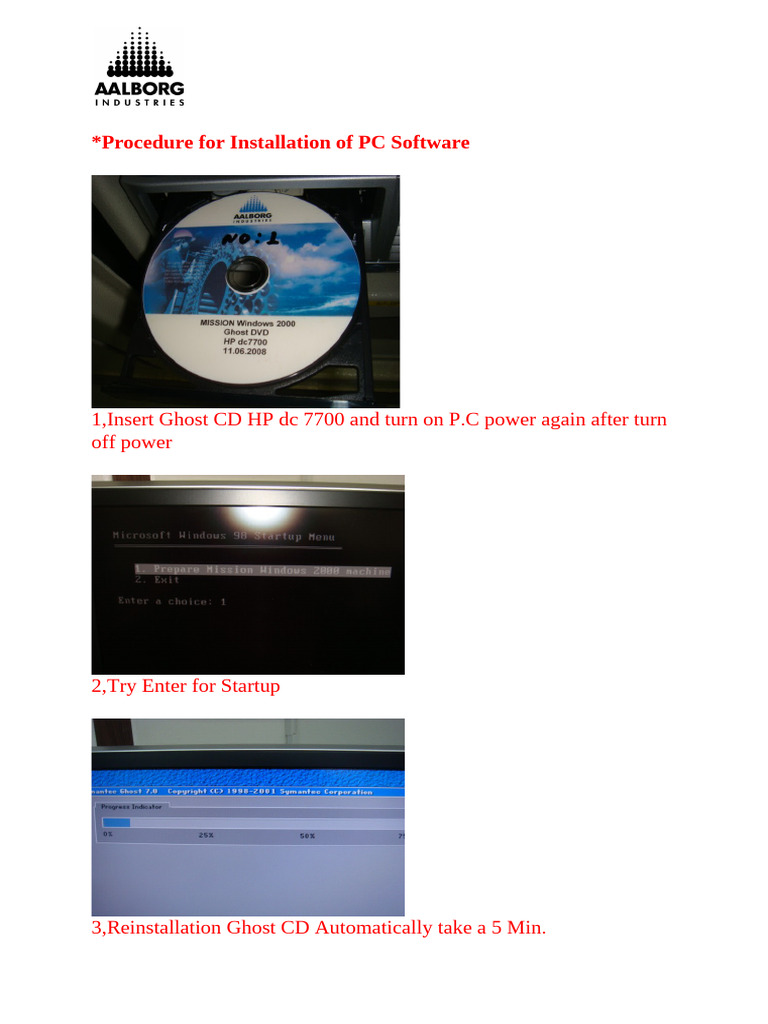 PC Software Installation Procedure | PDF