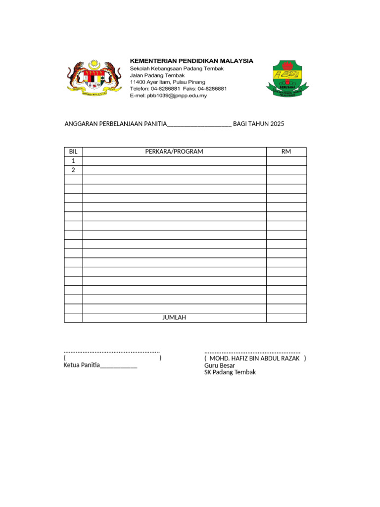 Borang PCG | PDF