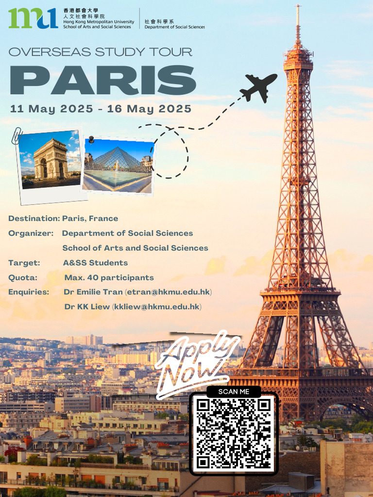 Paris Study Tour for A&SS Students | PDF