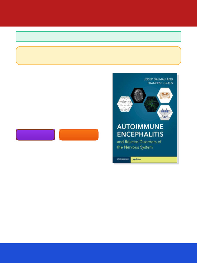 Autoimmune Encephalitis and Related Disorders of the Nervous System ...