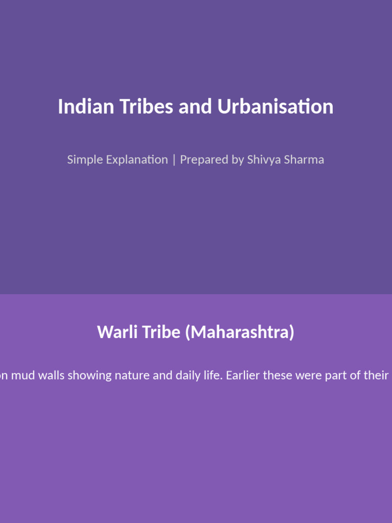 Indian Tribes and Urbanization Effects | PDF
