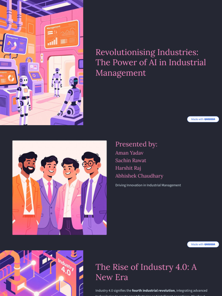 Revolutionising Industries The Power of AI in Industrial Management ...