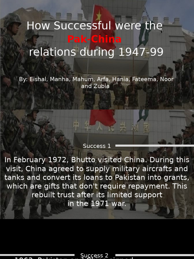 Pak China Freindship (1) | PDF | Pakistan | China