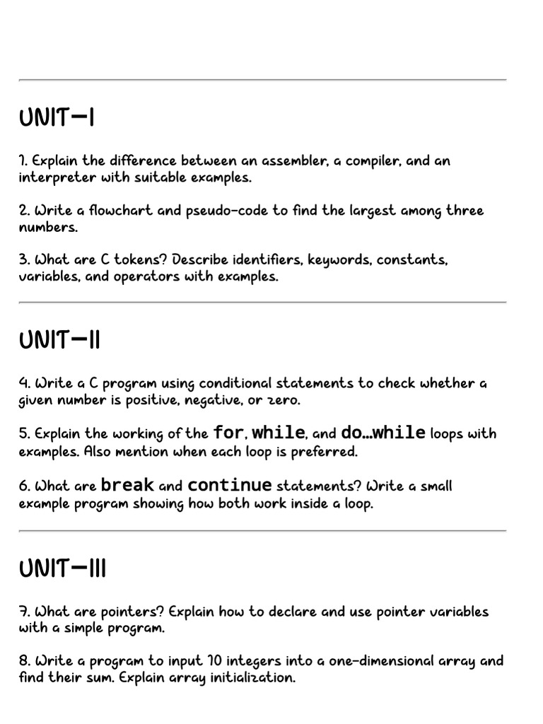 C Programming Concepts and Examples | PDF