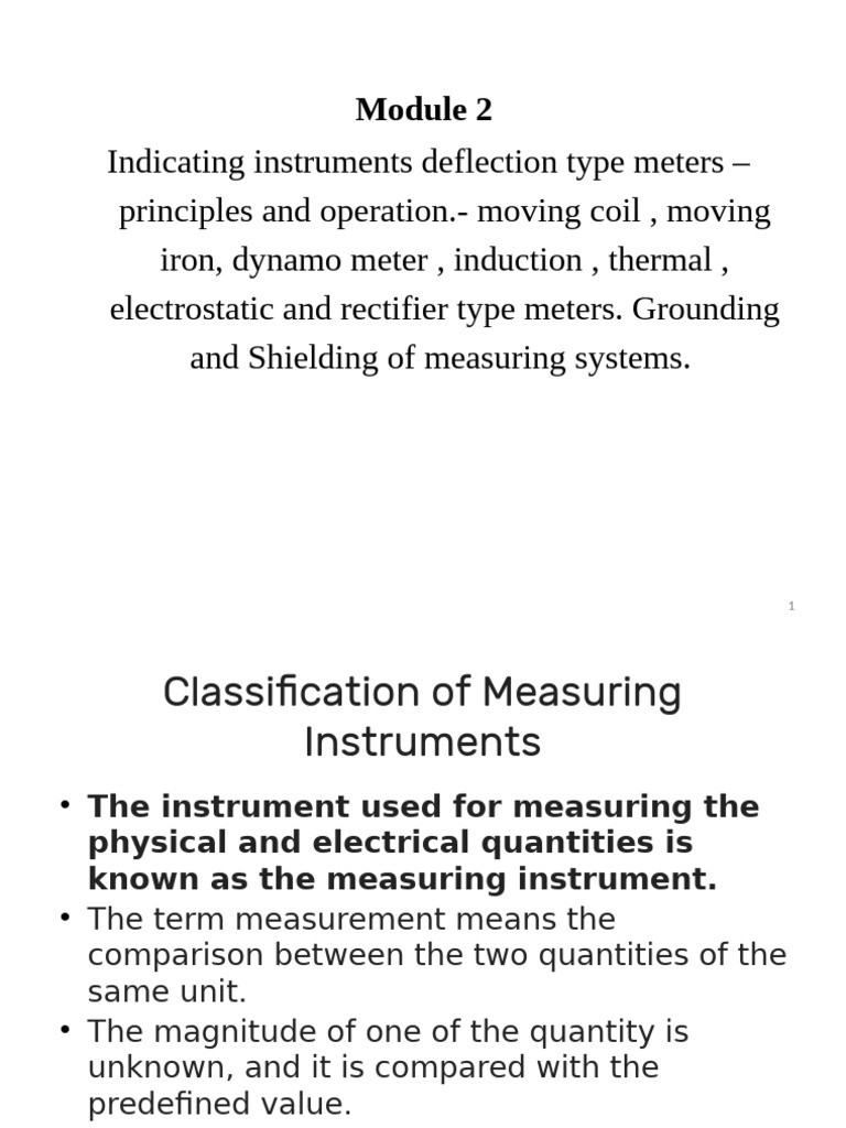 Indicating Instruments: Types & Principles | PDF | Rectifier ...