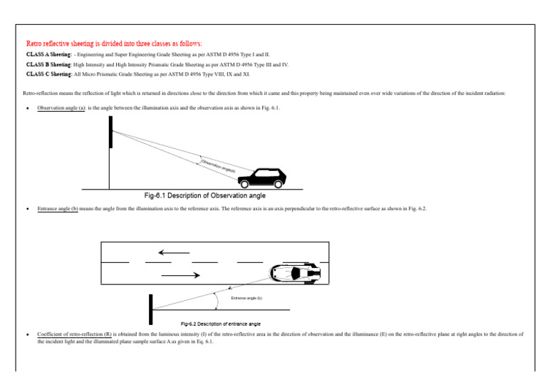 Types of Retro Reflective Sheeting | PDF