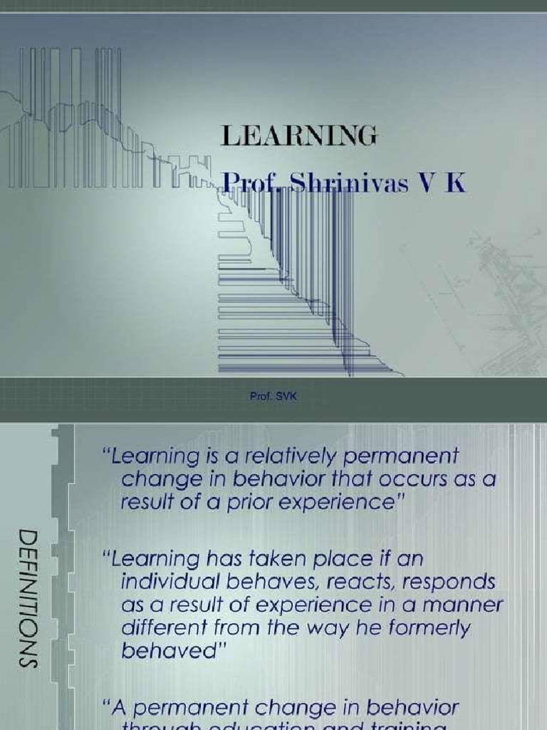 Learning | PDF