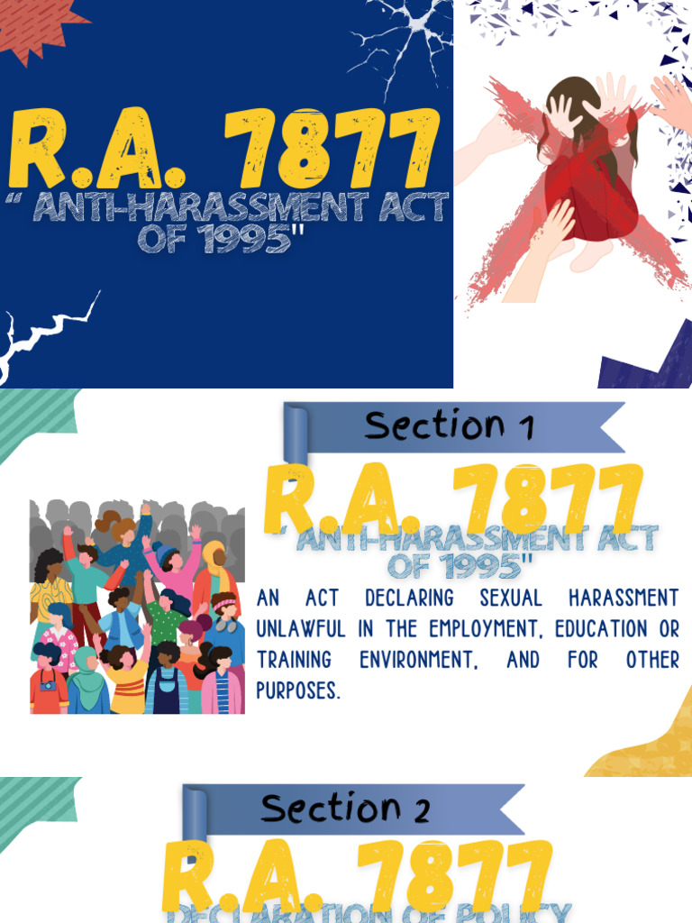 R.A. 7877 Anti Harassment Act | PDF | Sexual Harassment | Harassment
