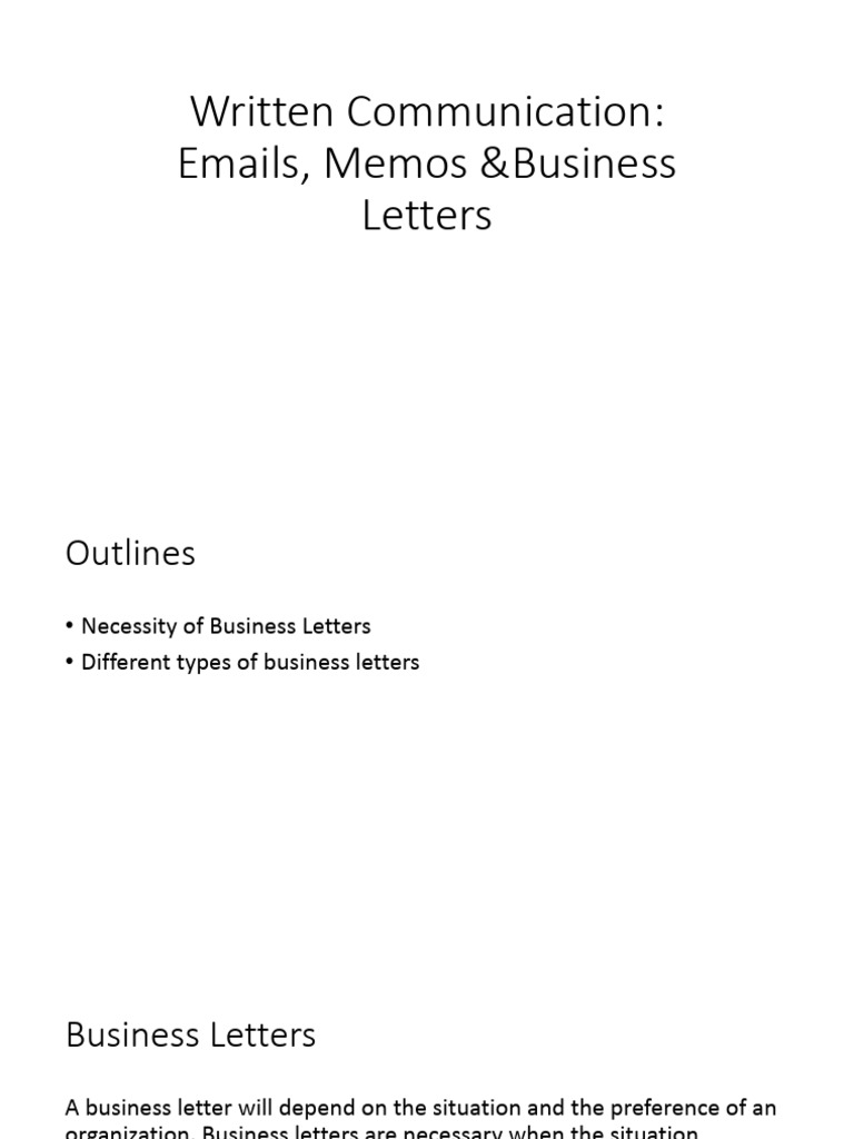 Written Communication- Business Letter_18!9!25(2) | PDF | Communication