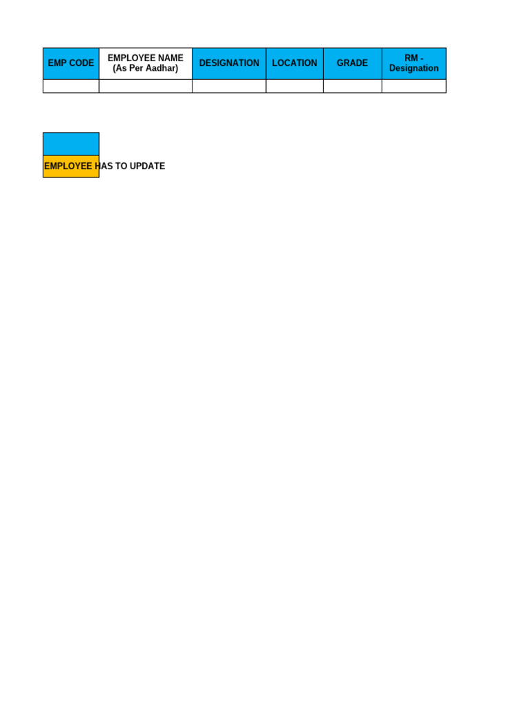 Employee Information Update Form | PDF