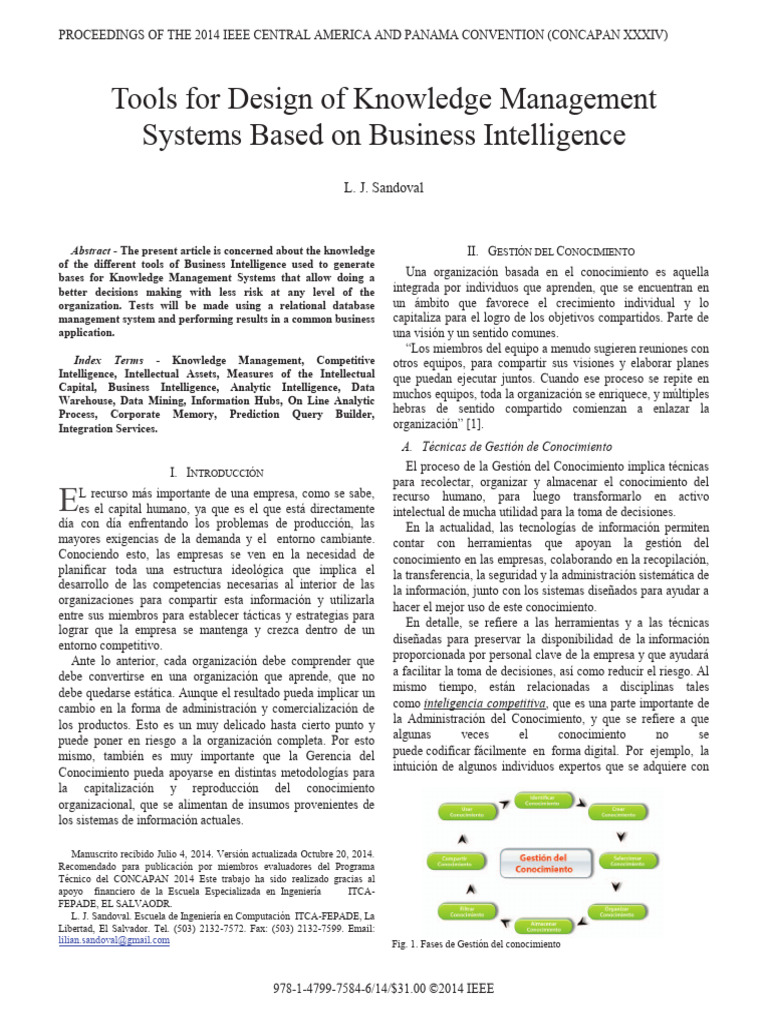 Tools For Design of Knowledge Management Systems Based On Business ...