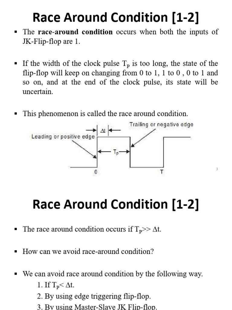 Understanding Race Around Condition in JK Flip-Flops | PDF | Computer ...