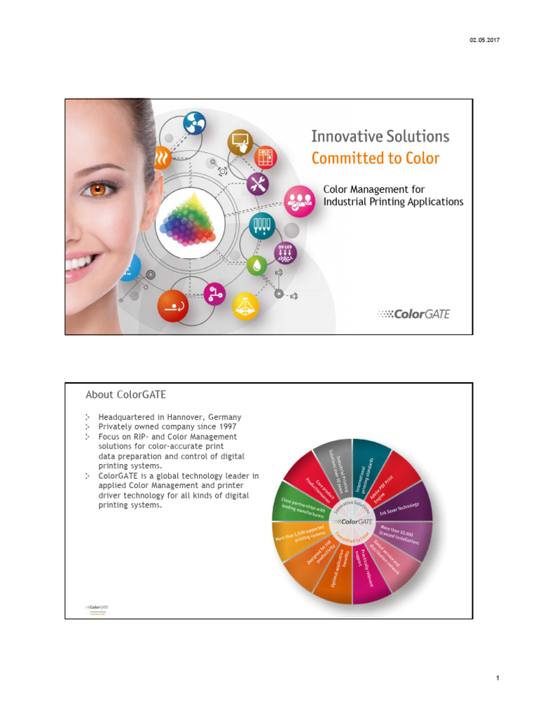 Color Management in Industrial Printing | PDF | Rgb Color Model | Color
