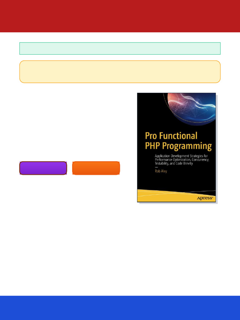 Pro Functional PHP Programming: Application Development Strategies for ...