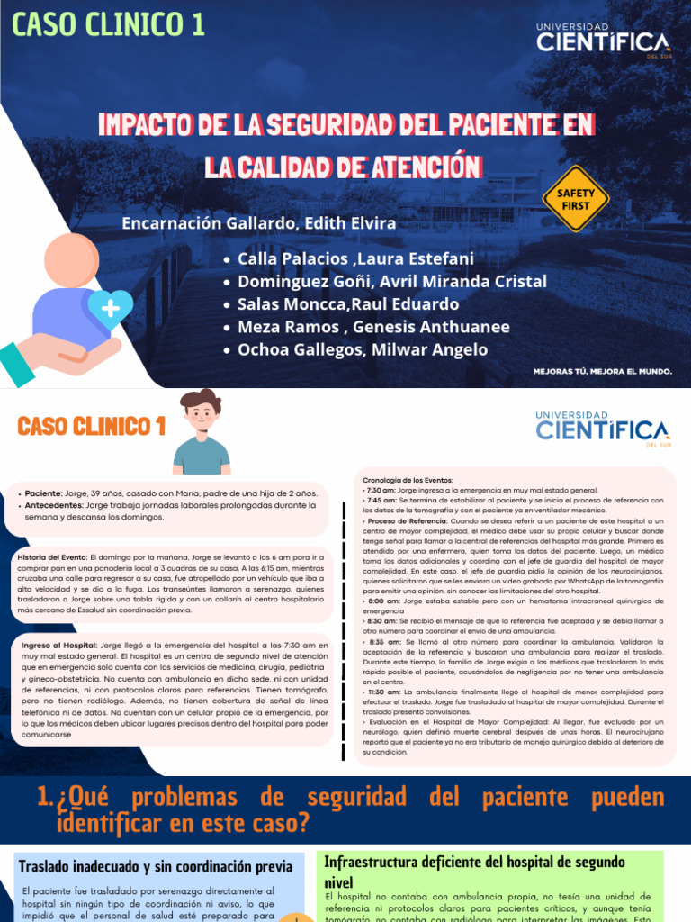 Seguridad del Paciente y Calidad de Atención | PDF | Hospital | Ambulancia