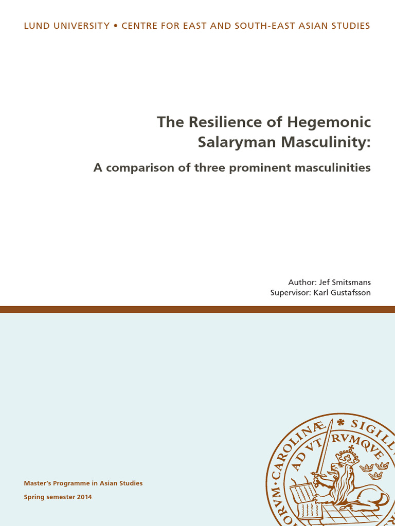 Hegemonic Masculinity in Japan: Salaryman | PDF | Masculinity ...