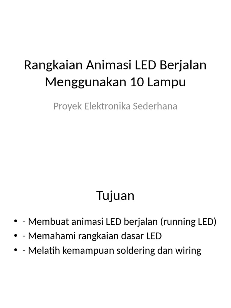 Rangkaian Led Berjalan | PDF