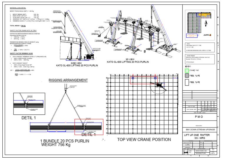 Scaffolding and Rigging Plan Details | PDF | Crane (Machine) | Scaffolding