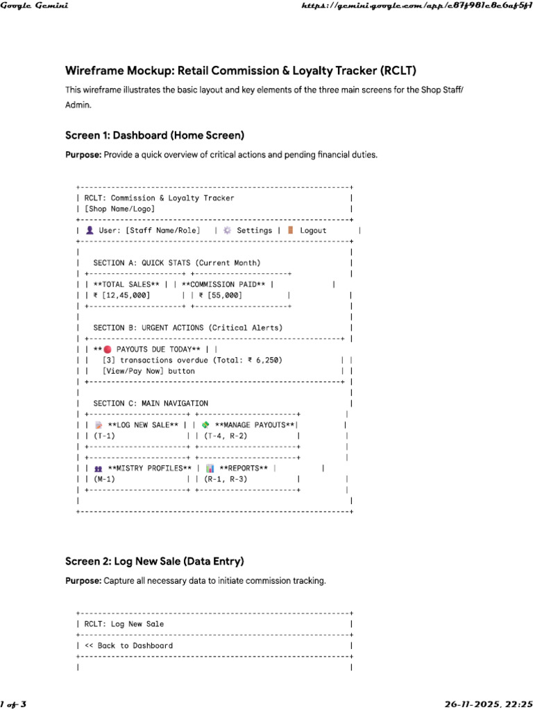 Wireframe Mockup | PDF