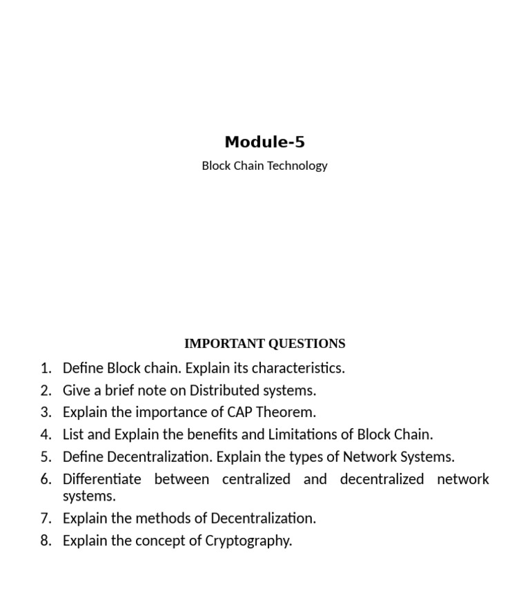 Key Concepts of Blockchain Technology | PDF