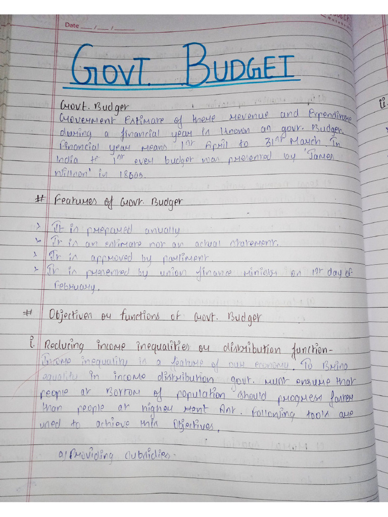 Government Budget ... | PDF