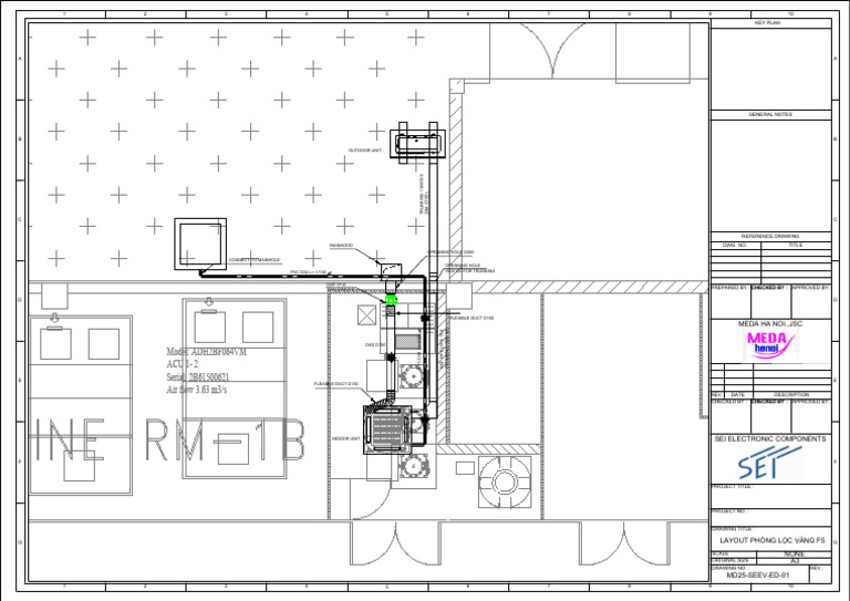 n 01. Md25 Seev Md 01.Air Conditioner System Layout Plan Mouting | PDF ...