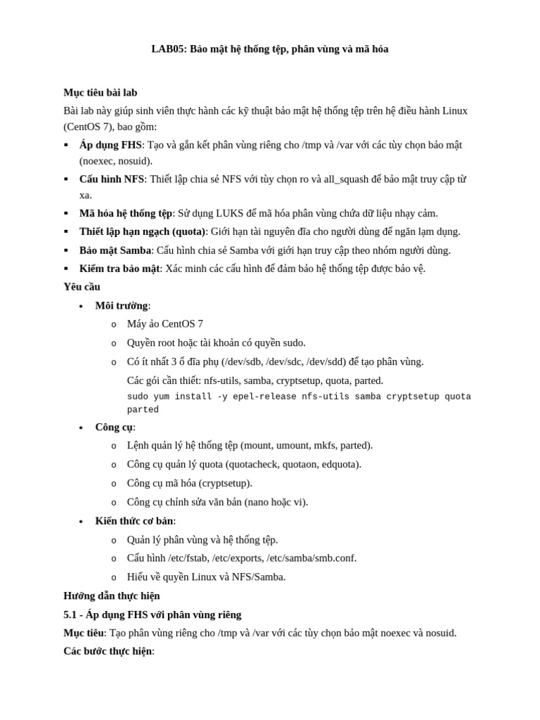 HDH Linux Lab05 | PDF