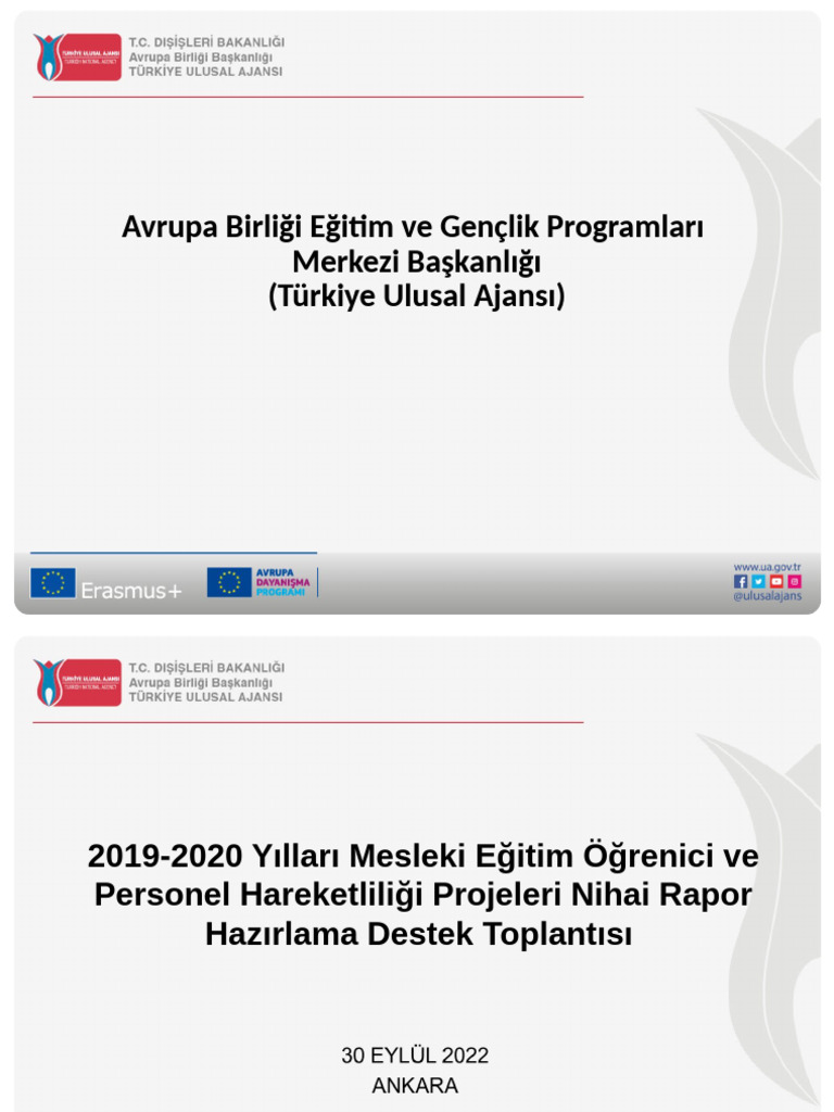 2022 Nihai Rapor Hazırlama Destek Sunumu | PDF