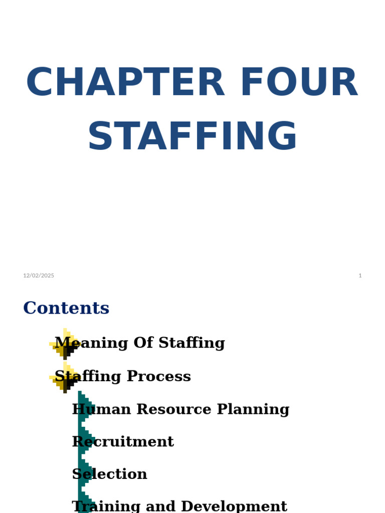 Chapter - Staffing | PDF | Recruitment | Performance Appraisal