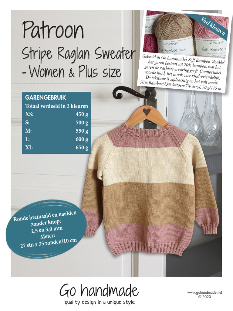 Stripe Raglan Sweater - Women | PDF
