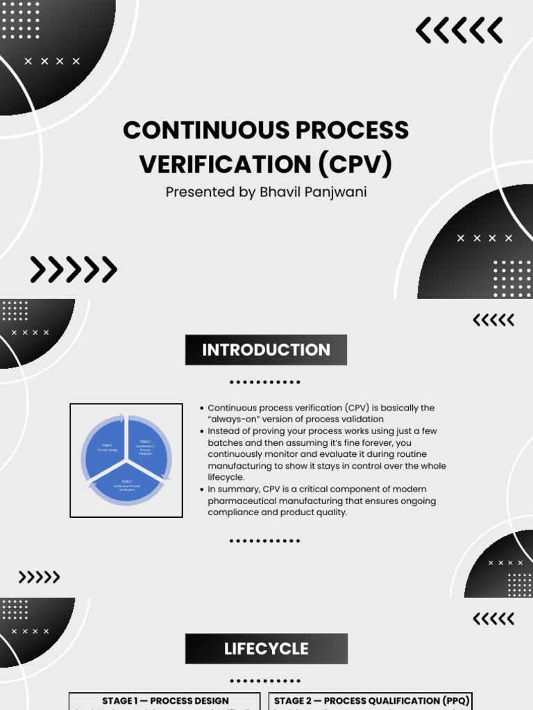 Continuous Process Verification (1) | PDF | Verification And Validation ...
