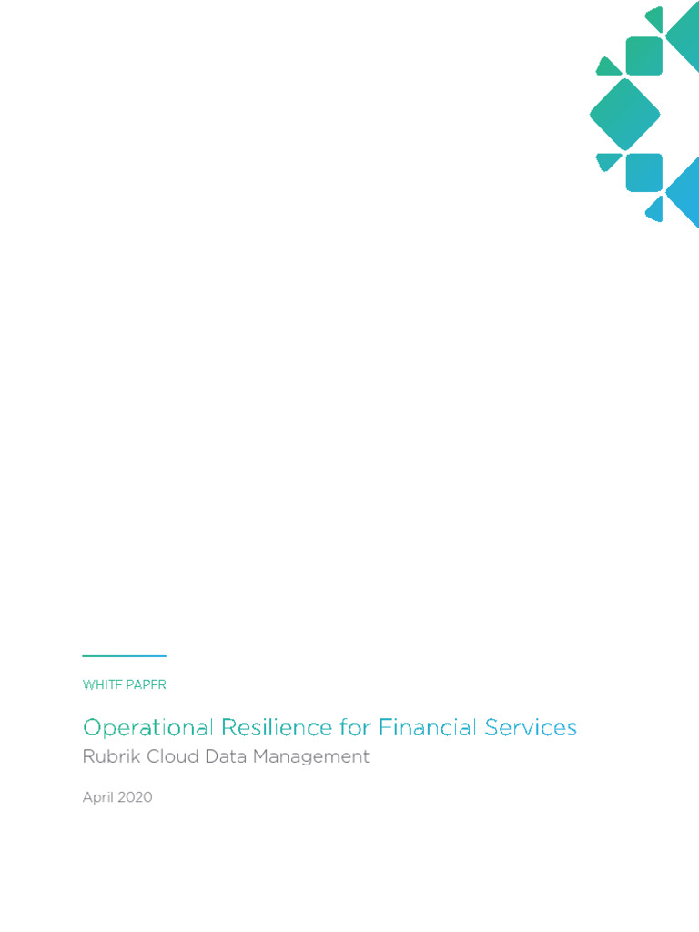 Operational Resilience in Financial Services | PDF | Cloud Computing ...