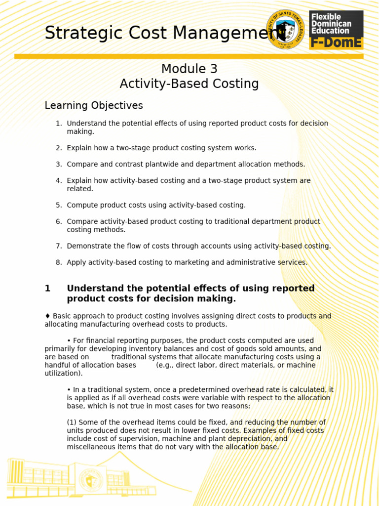 Activity-Based Costing Explained | PDF | Cost Accounting | Cost