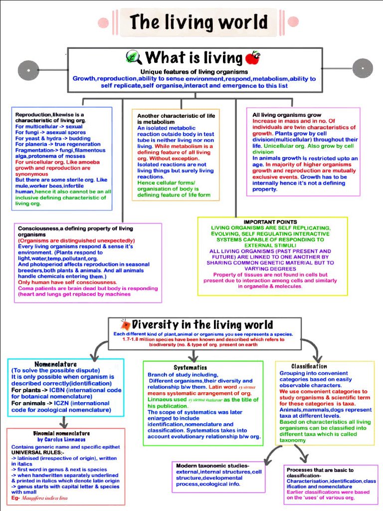 Bio Class 11th Mind Maps | PDF