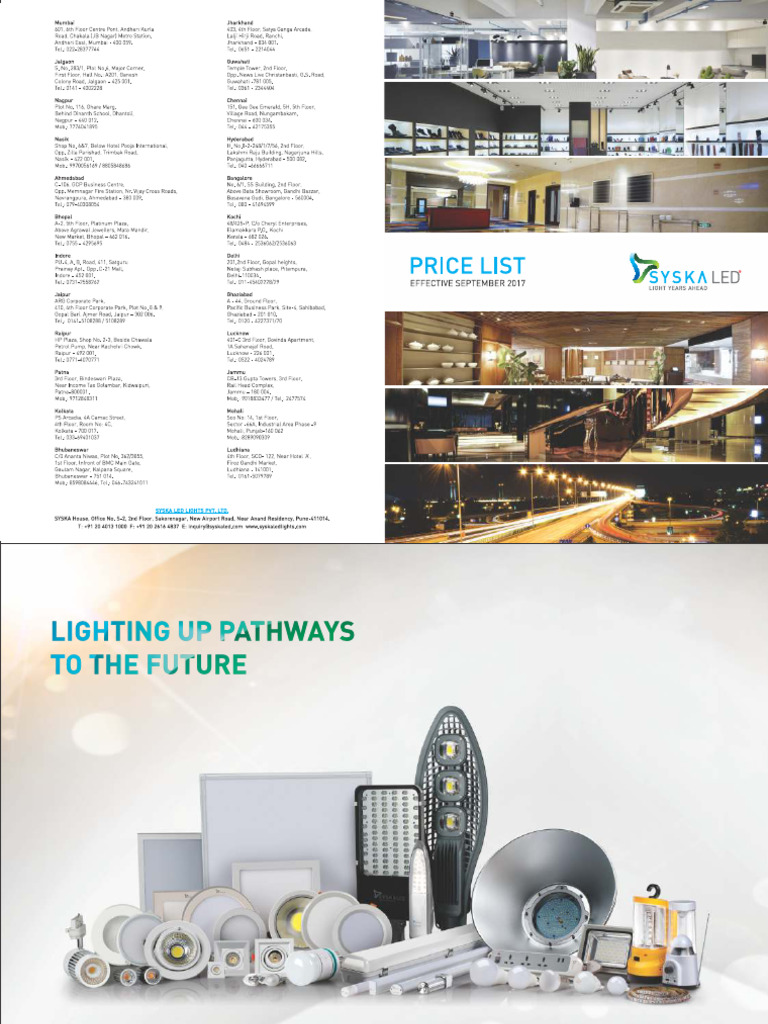 LED Price List - Sept 2017 | PDF