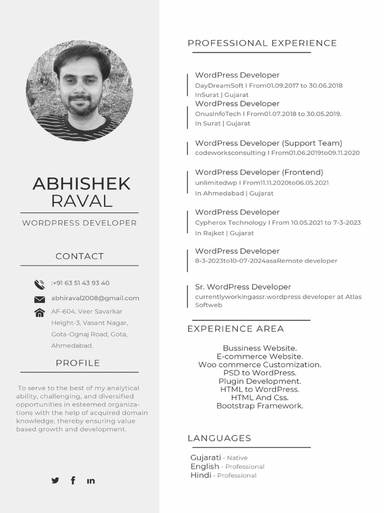 Resume Abhishek - PDF (1) 1 1 | PDF