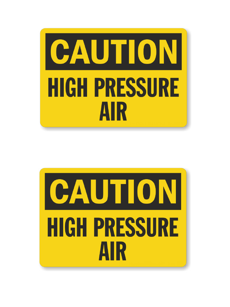 Pressure Sign | PDF
