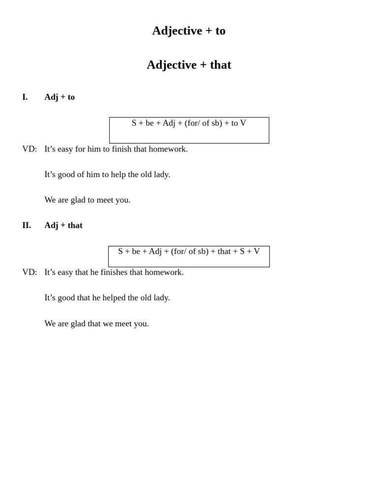 Adjective Usage in English Grammar | PDF