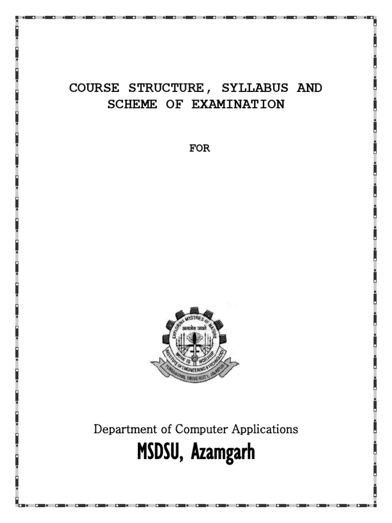 BCA Course Structure and Syllabus Guide | PDF | Internet Of Things ...