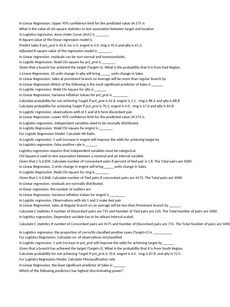 BA Assignment 2 Answers (1) | PDF | Logistic Regression | Regression ...