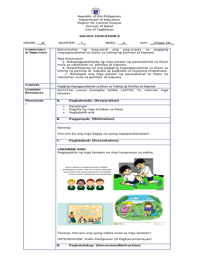 Val Ed 8 Q2W4D2 | PDF