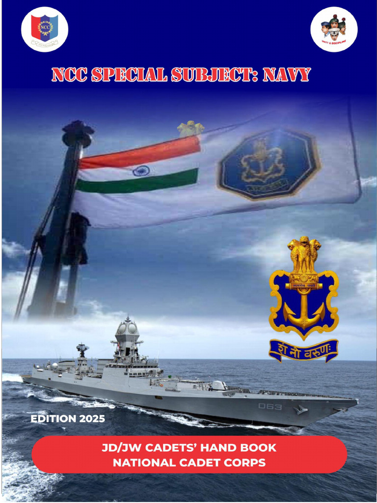 NCC Naval Orientation Syllabus 2025 | PDF | Navies | Corps