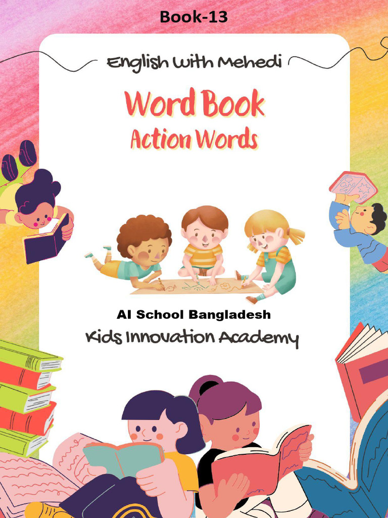 Word Book Action Words Book 13 | PDF