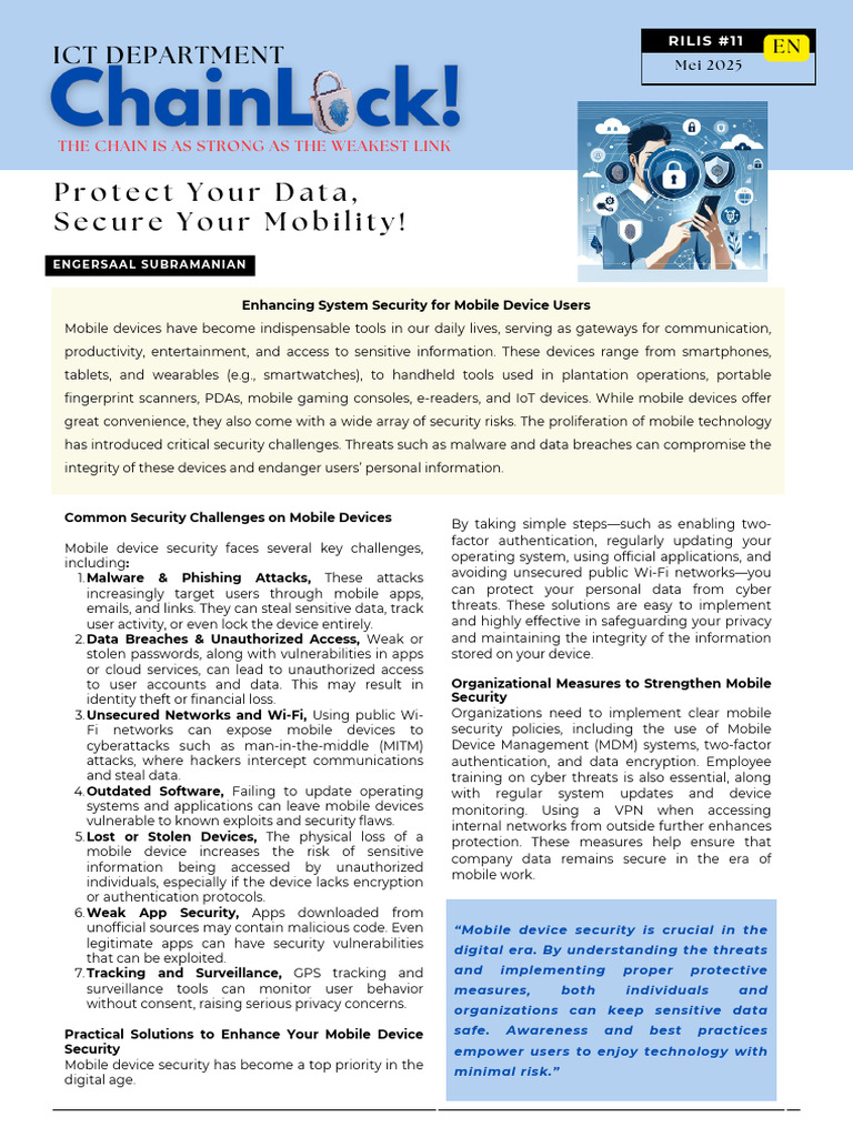 Mobile Device Security Best Practices | PDF | Security | Computer Security