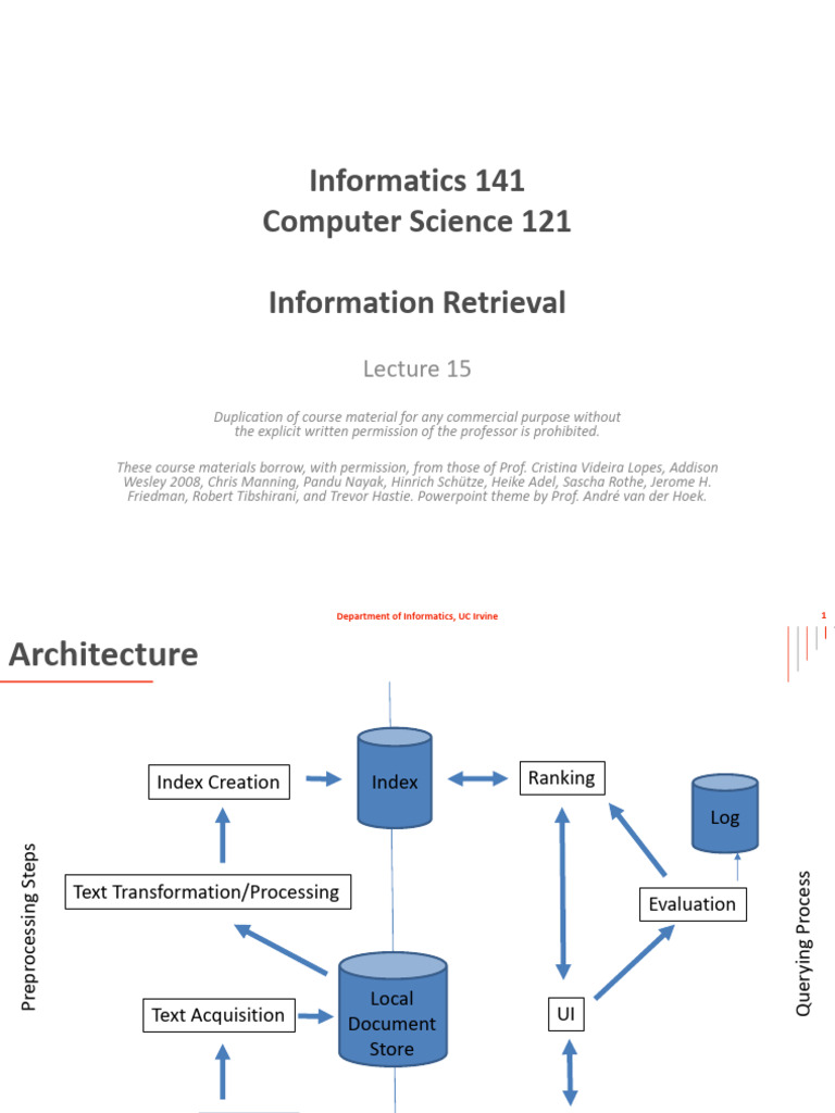s2021 I141c121 Lecture15 | PDF | Search Engine Indexing | Information ...