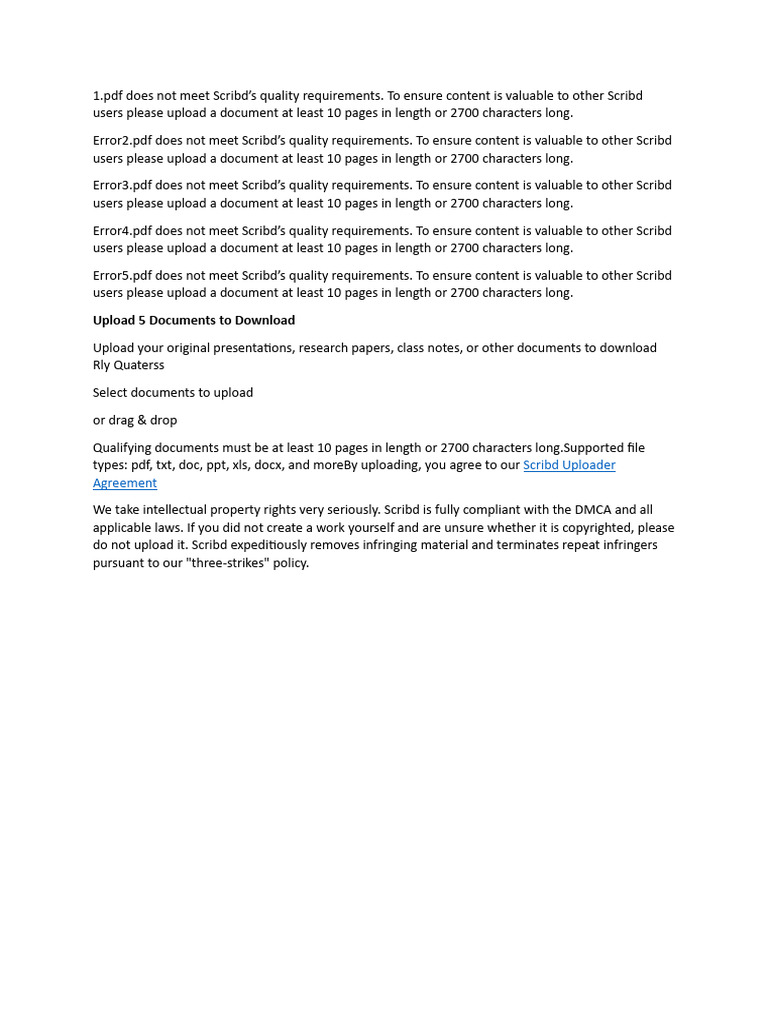 Scribd Document Quality Requirements | PDF