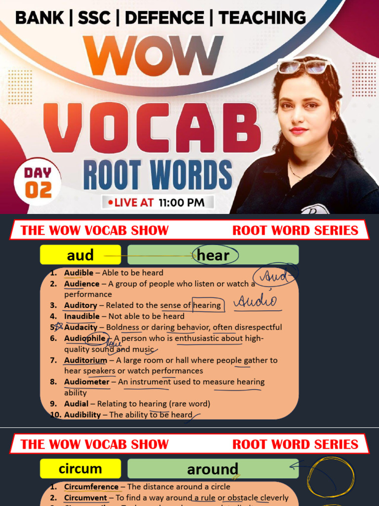 Root Words Part 2 | PDF