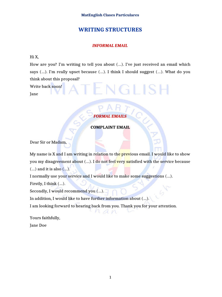 2.3.1. Writing Structures (1) | PDF