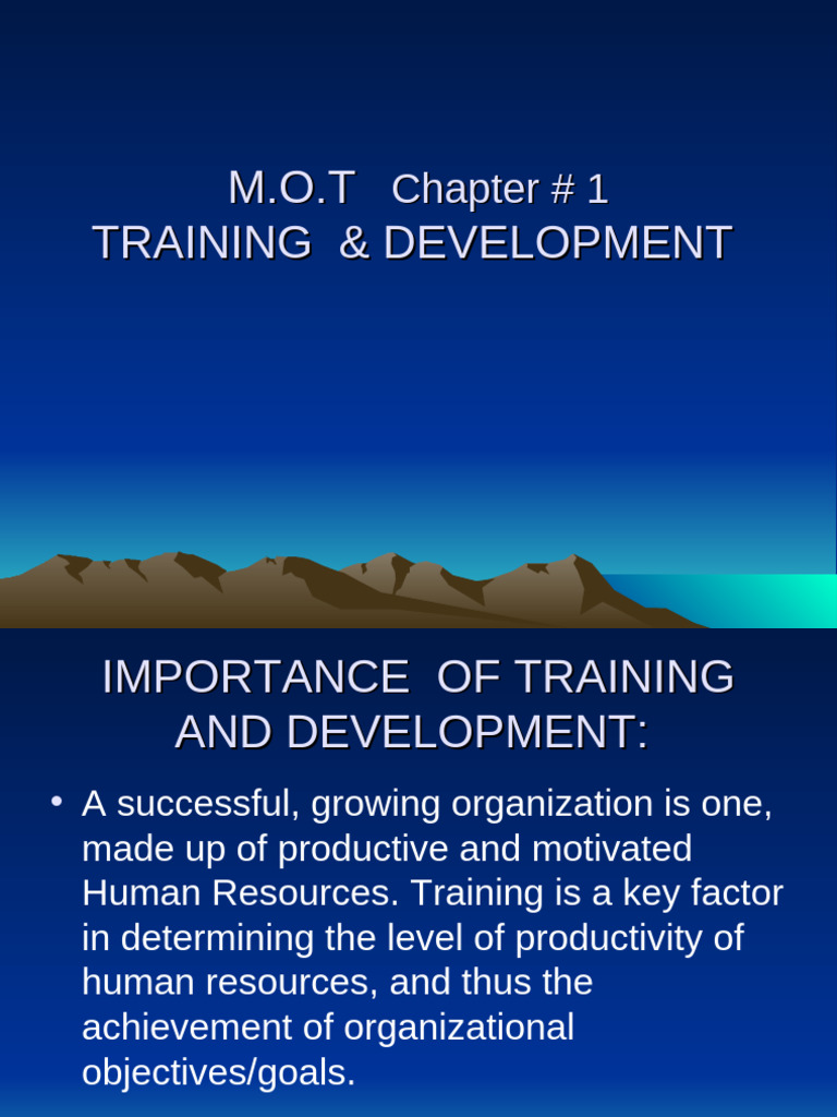 Importance of Training & Development | PDF | Evaluation | Employment