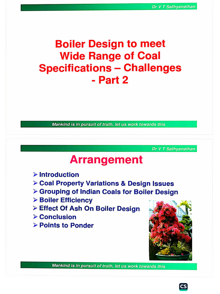 Boiler Design To Meet Wide Range of Coal Specifications | PDF